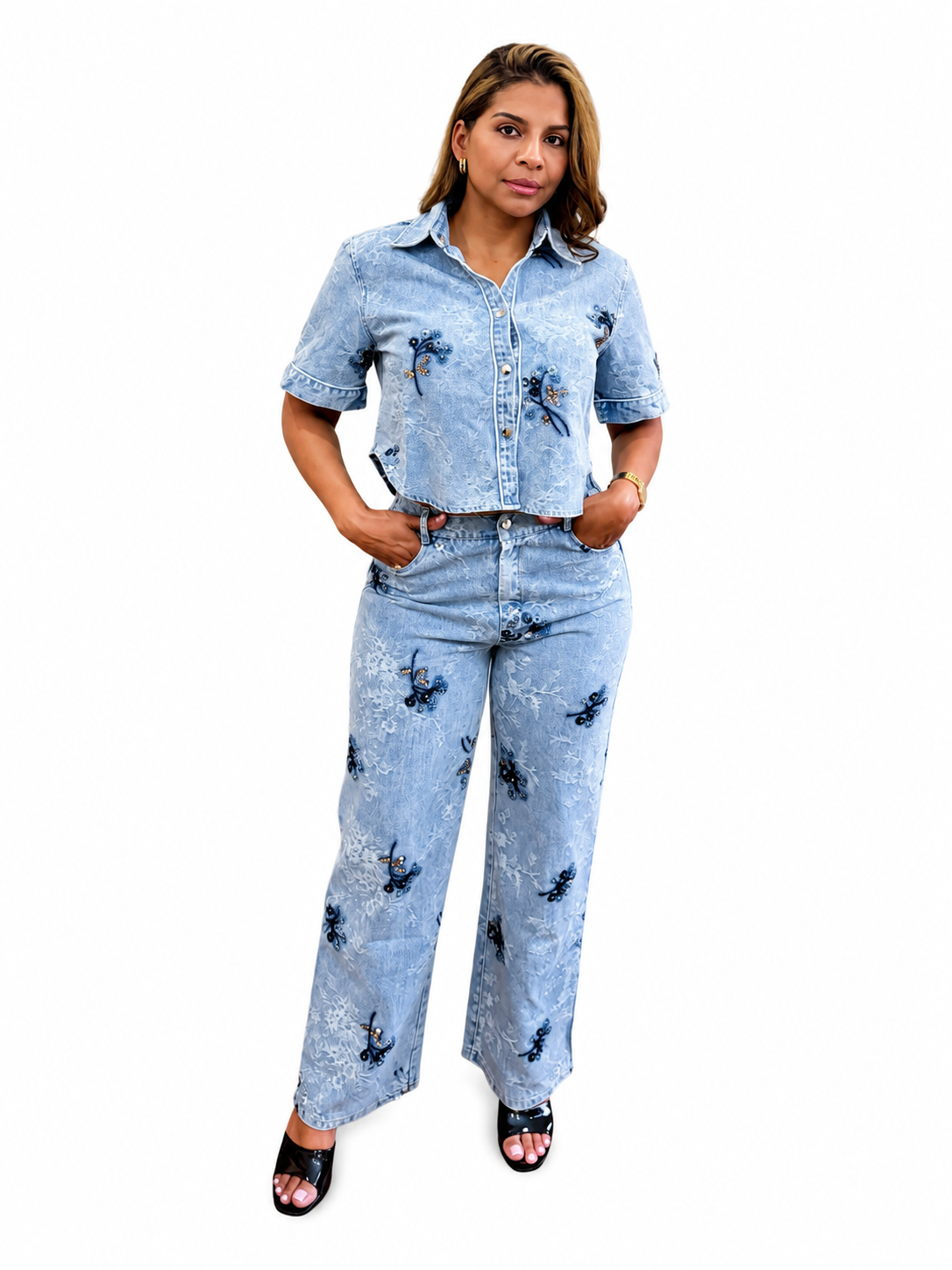 KALA DENIM JEAN SET