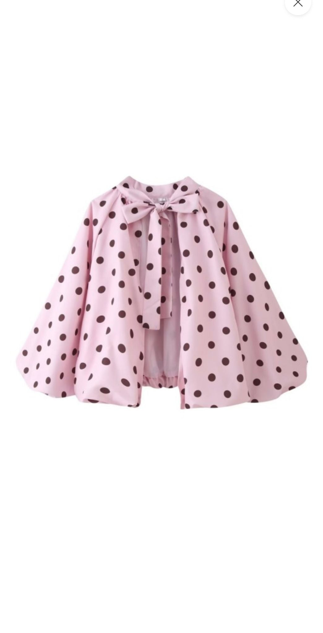POLKA DOTS BLACK & PINK TOP