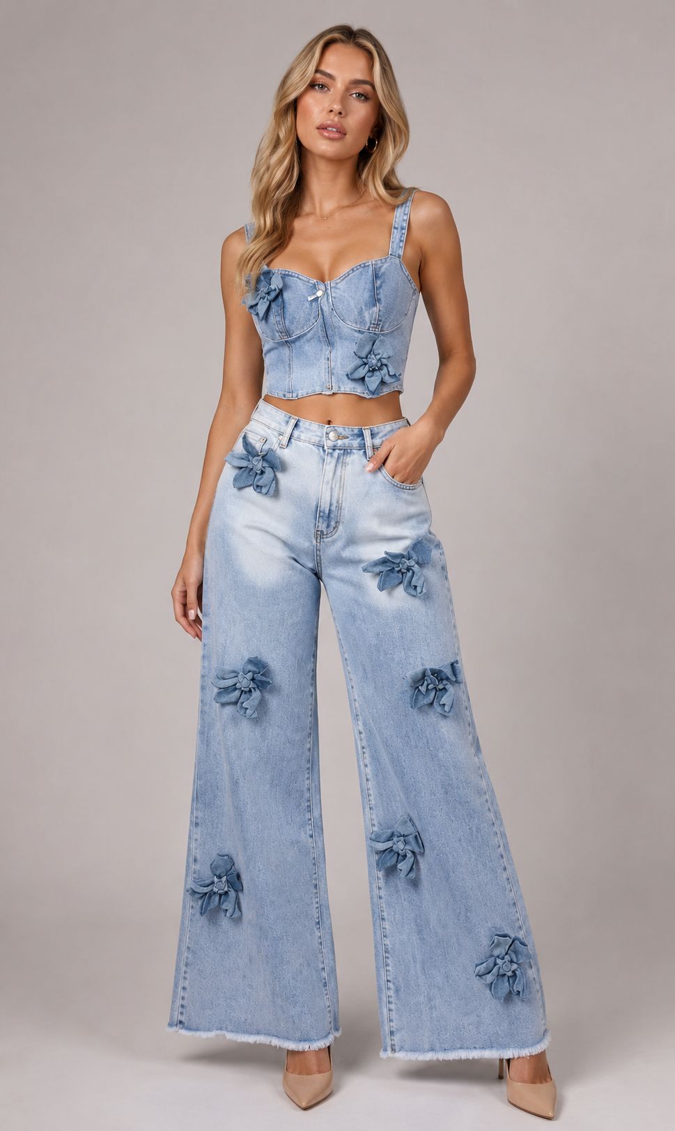 GINNA DENIM SET